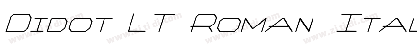 Didot LT Roman Itali字体转换